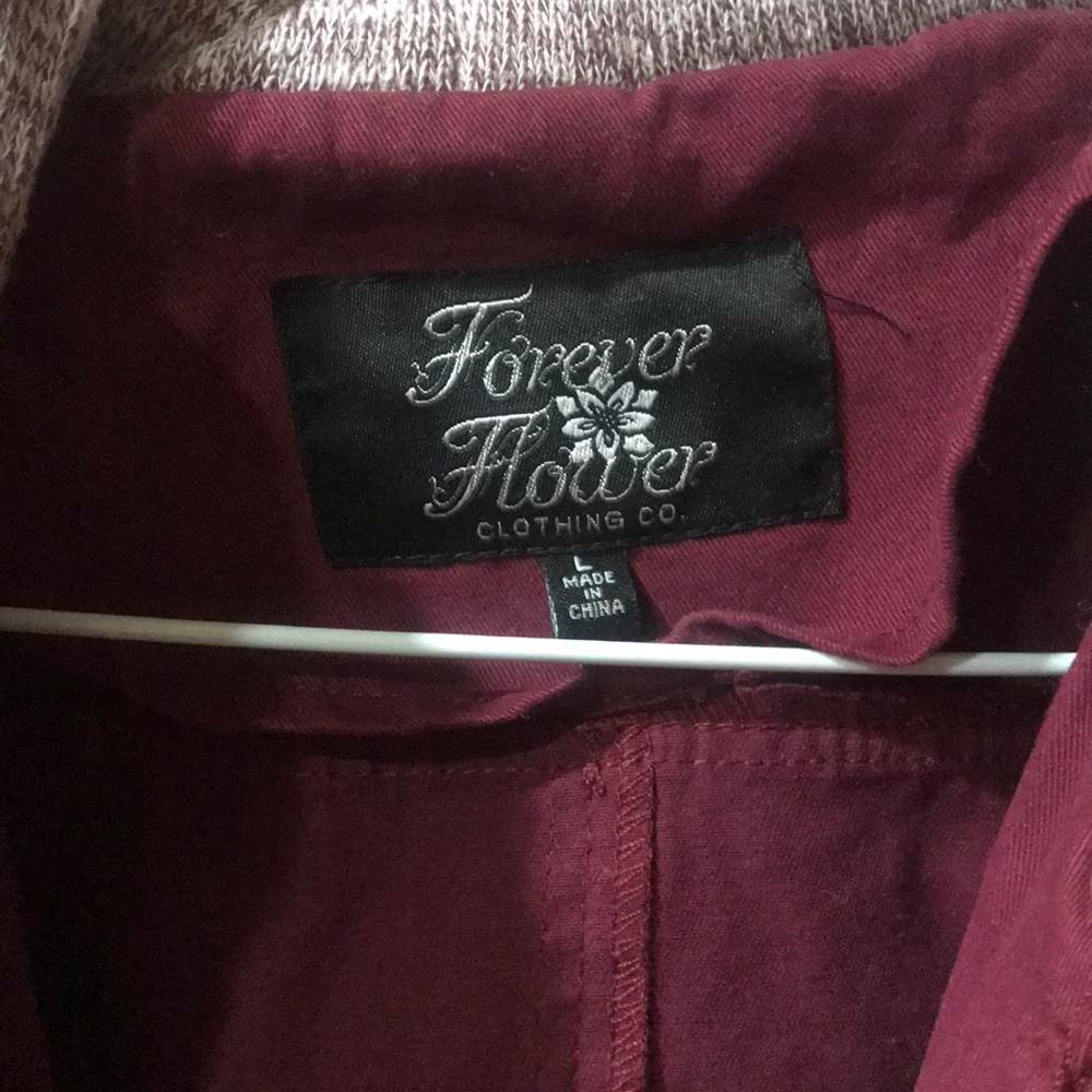 Maroon Utility Jacket - image 4